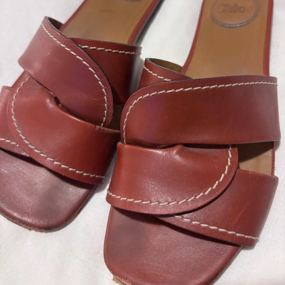 Chloe Leather Sandals - Picture 2 of 4
